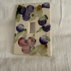Grapevine Ceramic Light Switch Cover